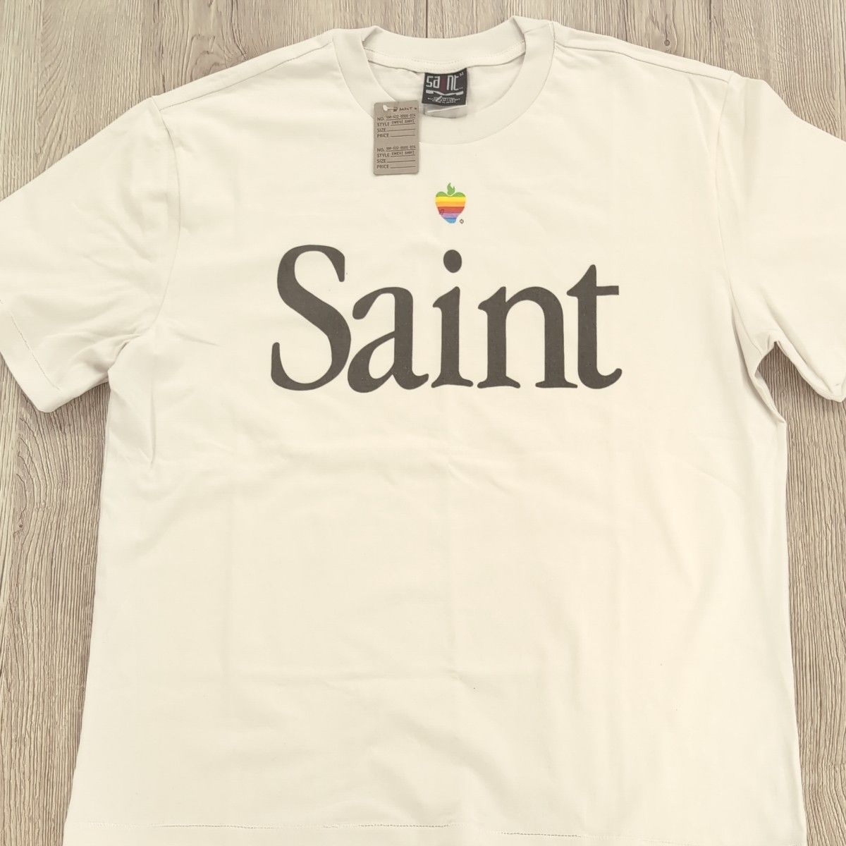 タグ付き新品　saint michael HEART SAINT TEE  Mサイズ apple Tシャツ　セイントマイケル