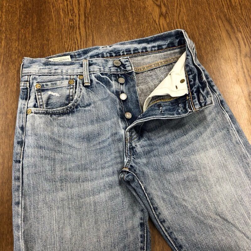 【FD088】Levi's 501 W28 L32 定番ストレート 色落ち加工 ジーンズ ジーパン デニムパンツ メンズブランド古着 リーバイス501 送料無料