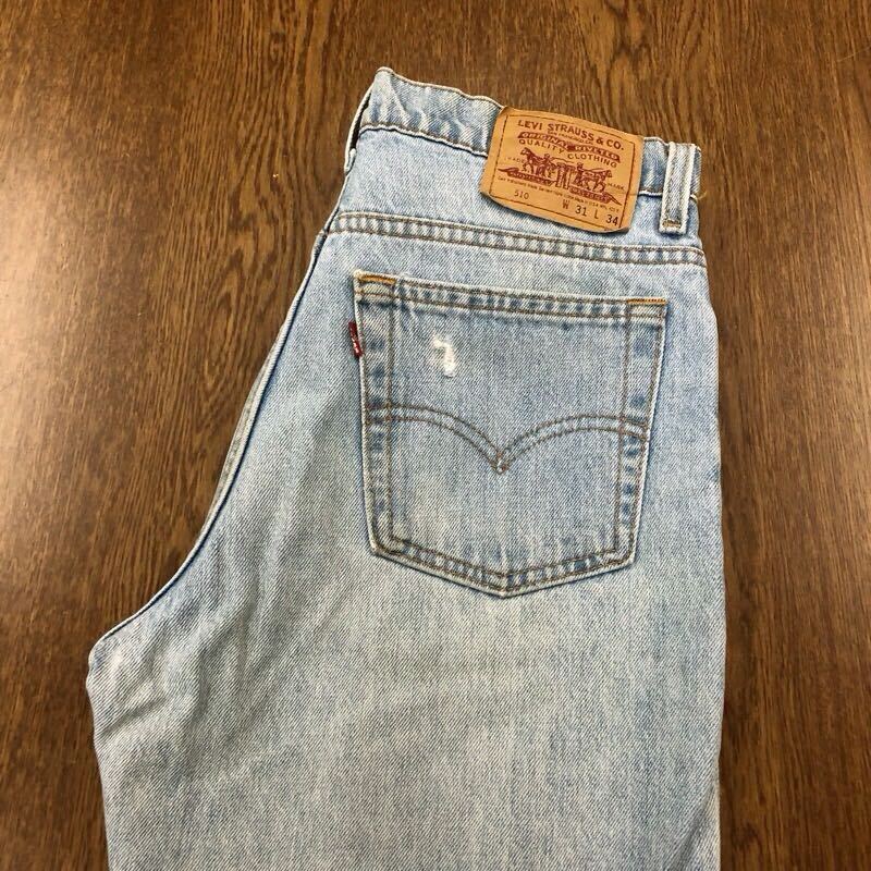 【FD096】USA製 Levi's 510 W31 L34 ジーンズ ジーパン デニムパンツ メンズブランド古着 リーバイス510 米国製 送料無料_画像1