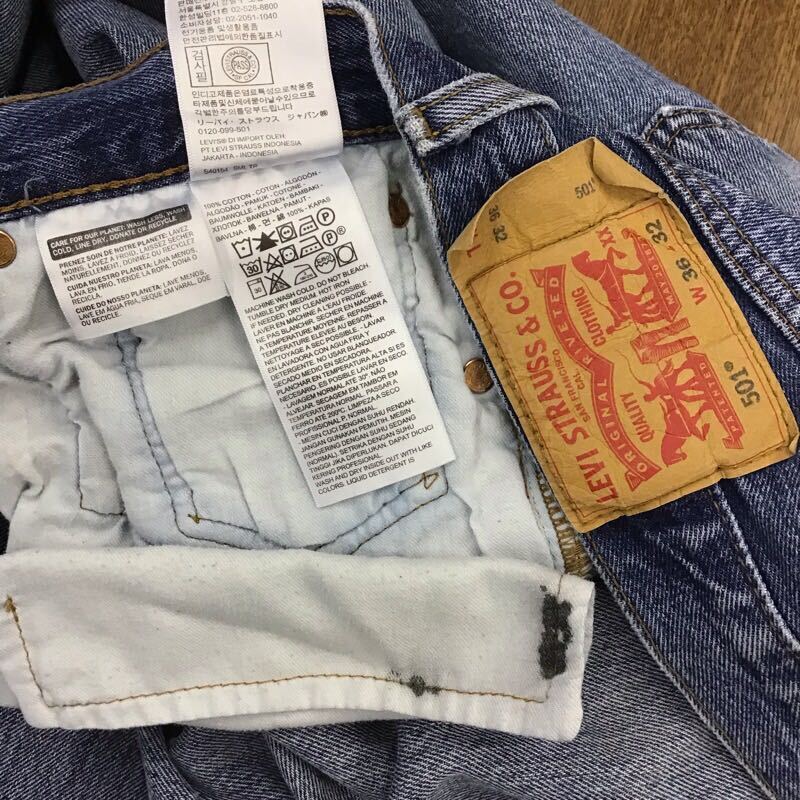 【FD186】Levi's 501 W36 L32 定番ストレート ジーンズ ジーパン デニムパンツ メンズブランド古着 リーバイス501 送料無料_画像6