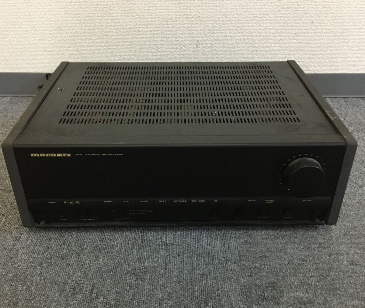 W009-SG1-106 marantz マランツ デジタルアンプ PM-75 プリメインアンプ オーディオ機器 デジタルインテグレーテッドアンプ 通電確認済み_画像1