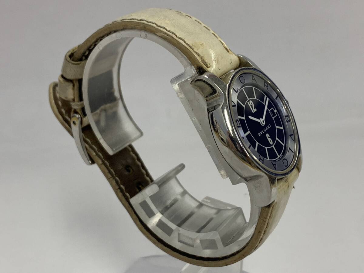 S430-K44-2935 ◎ BVLGARI ブルガリ solotempo ソロテンポ ST29S デイト レディース 腕時計 クォーツ 稼働(6)の画像4