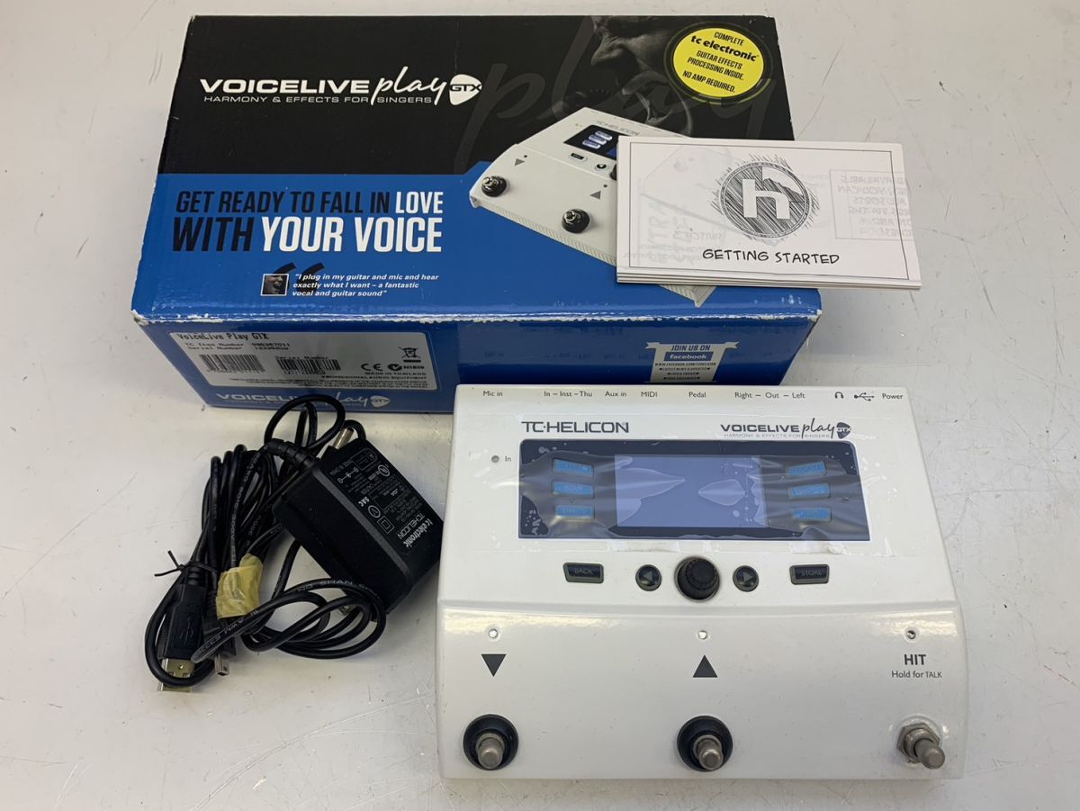 V432-I57-1143 TC HELICON ティーシーヘリコン VOICELIVE PLAY GTX ボーカルエフェクター オーディオ機器 通電確認済みの画像1