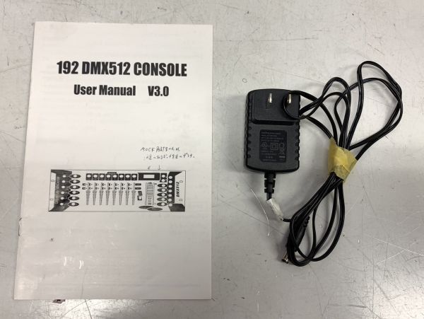 X412-I39-8944 LIXADA DMX512 ステージライト コントローラー・コンソール ライトコントローラー 通電確認済み 箱付き ⑥の画像10