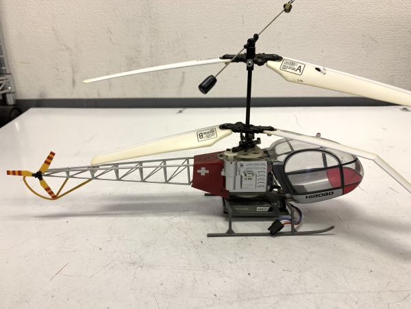 X418-I57-1971 HIROBO ヒロボー XRB SR スカイロボ 同軸反転方式室内用RC電動ヘリコプター ラジコン 箱付き ⑥