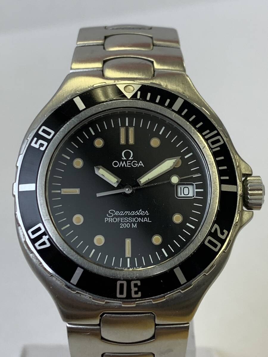 T428-K41-763◎ OMEGA オメガ シーマスター SEAMASTER プロフェッショナル 200M デイト メンズ QZ 稼働の画像1