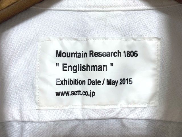 ★美品 MOUNTAIN RESEARCH マウンテンリサーチ Englishman オックスフォードシャツ 日本製 ホワイト Lの画像7