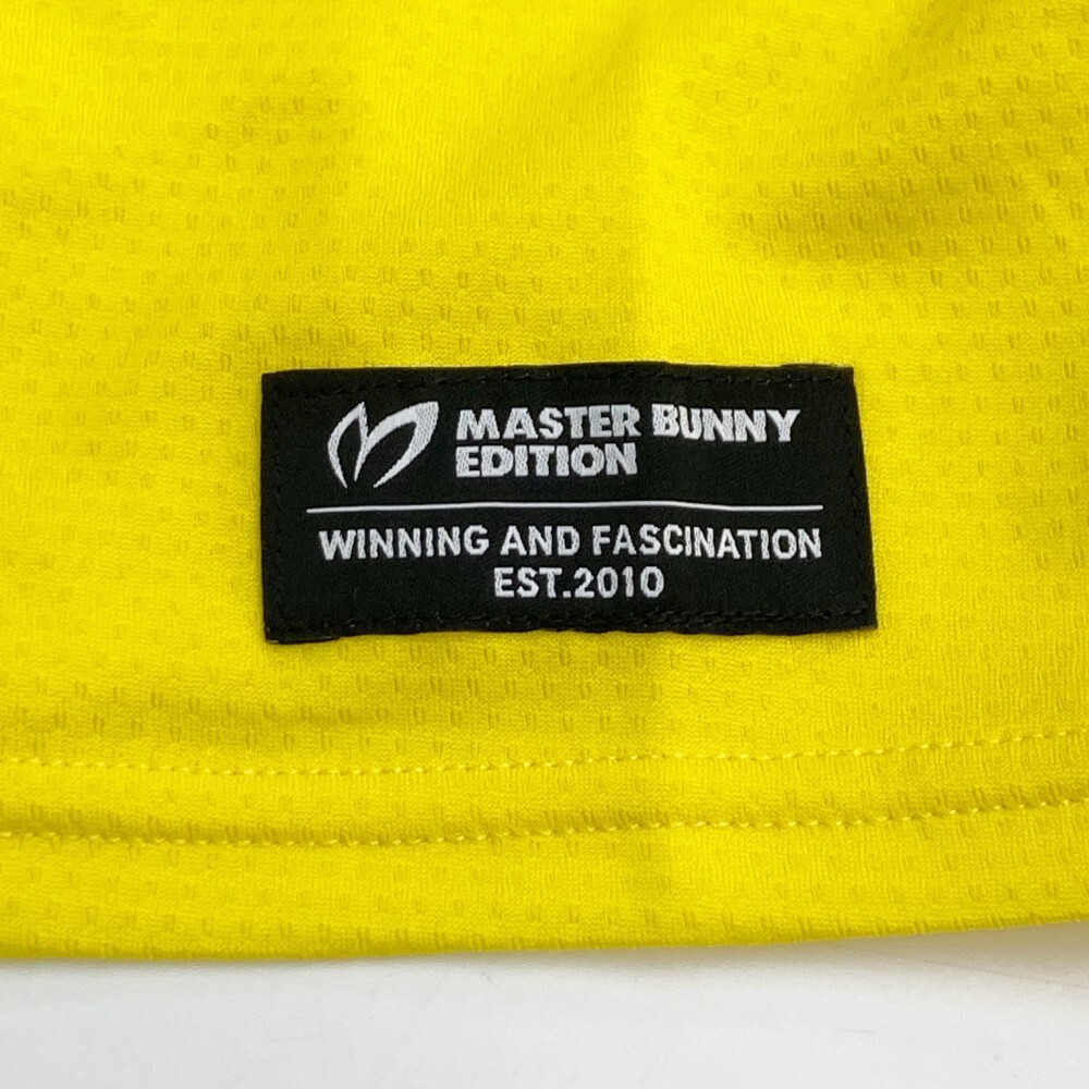 【美品】MASTER BUNNY EDITION マスターバニーエディション ハイネック 半袖Tシャツ イエロー系 2 [240101011287] ゴルフウェア_画像3