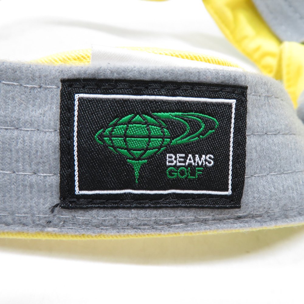 【1円】BEAMS GOLF ビームスゴルフ サンバイザー イエロー系 [240101033250]_画像5