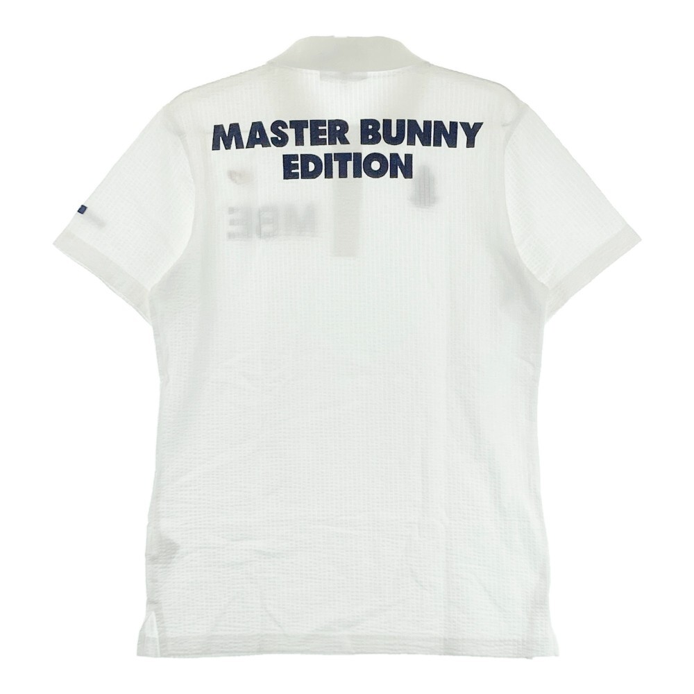 MASTER BUNNY EDITION マスターバニーエディション 半袖ポロシャツ シアサッカー ホワイト系 4 [240101136738] ゴルフウェア メンズの画像2