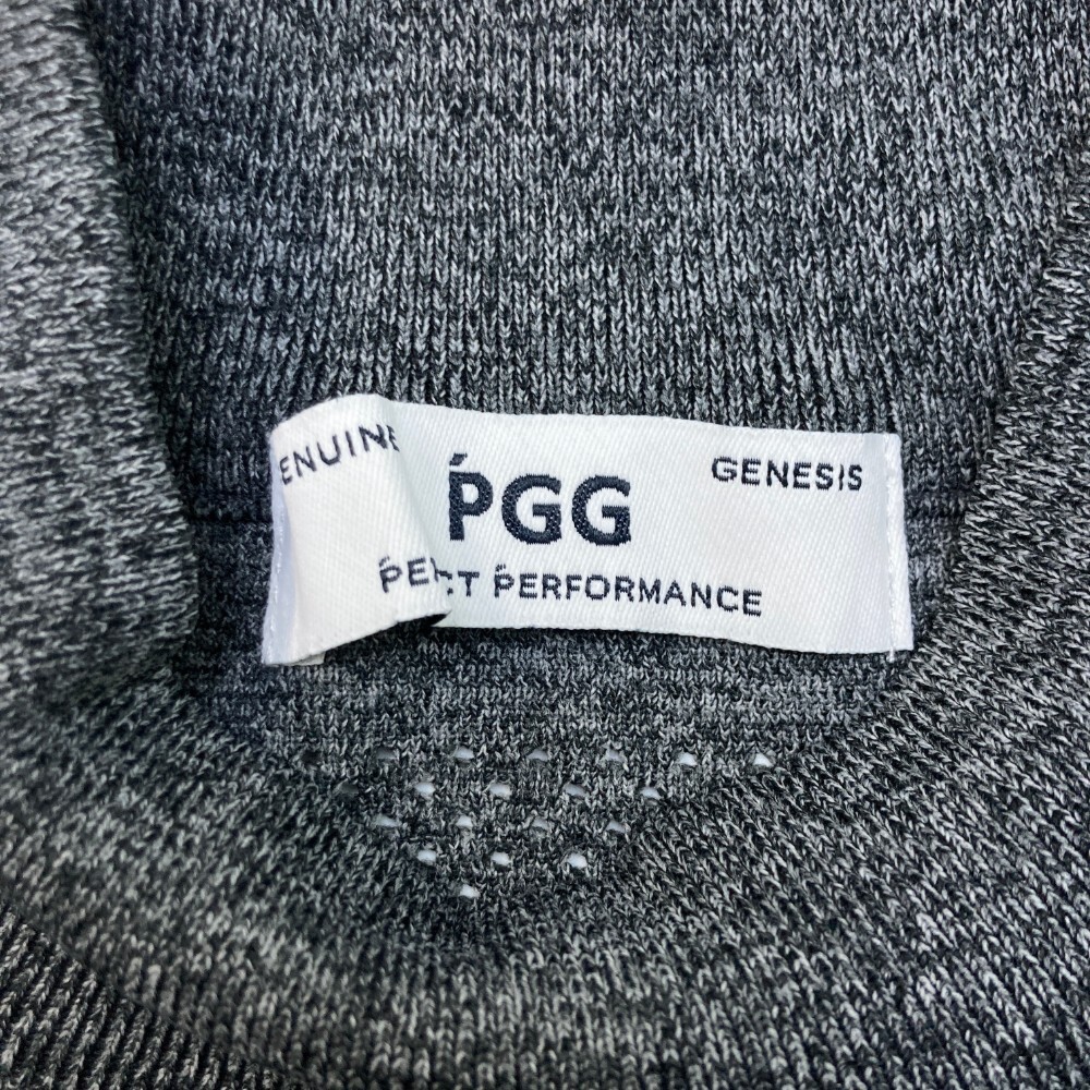 【美品】PGG PEARLY GATES パーリーゲイツ 半袖ニットセーター グレー系 0 [240101159768] ゴルフウェア レディース_画像3