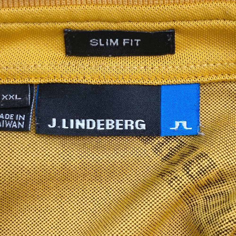 J.LINDEBERG J Lindberg рубашка-поло с коротким рукавом общий рисунок оттенок желтого XXL [240101165996] Golf одежда мужской 