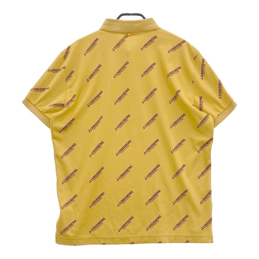 J.LINDEBERG J Lindberg рубашка-поло с коротким рукавом общий рисунок оттенок желтого XXL [240101165996] Golf одежда мужской 