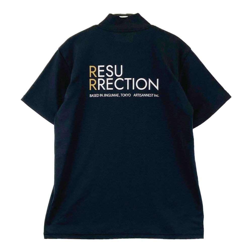 RESURRECTION レザレクション 22SSIN02-M ハイネック半袖Tシャツ ブラック系 L [240101061602] ゴルフウェア メンズ_画像2