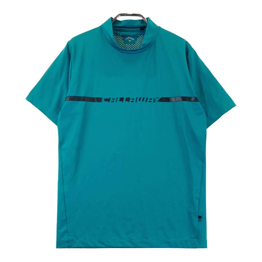 CALLAWAY キャロウェイ 241-1134505 ハイネック 半袖Tシャツ グリーン系 M [240101112098] ゴルフウェア メンズの画像1