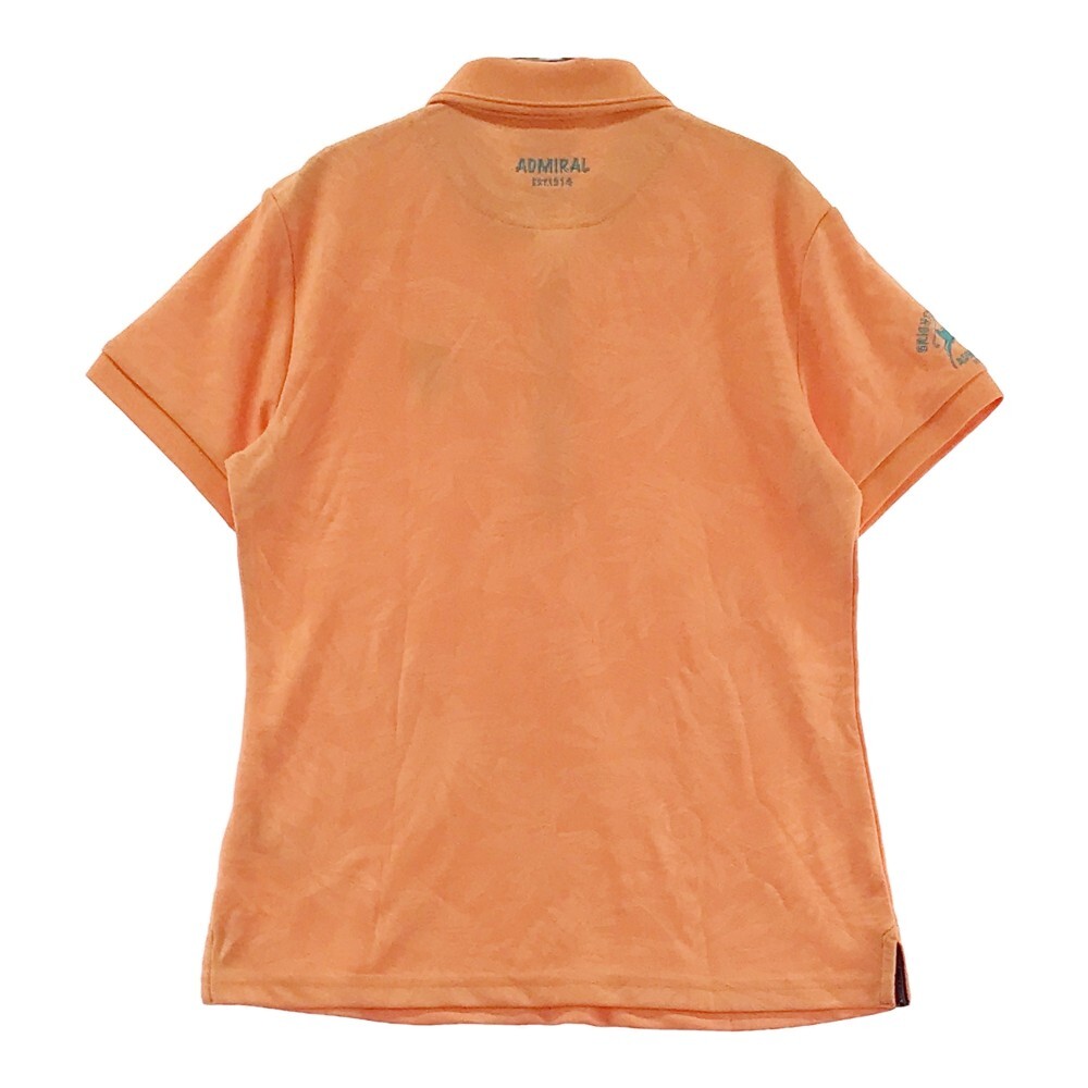 【1円】ADMIRAL アドミラル 半袖ポロシャツ ボタニカル オレンジ系 L [240001875008] レディースの画像2
