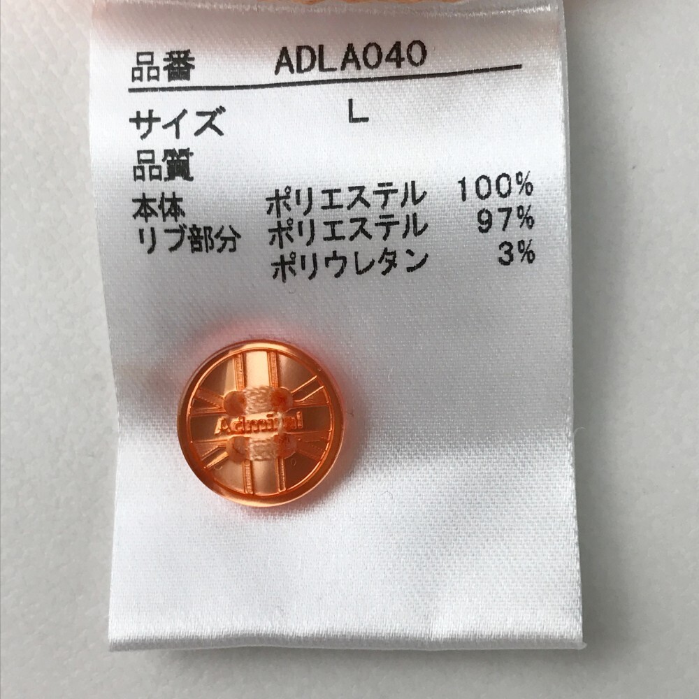 【1円】ADMIRAL アドミラル 半袖ポロシャツ ボタニカル オレンジ系 L [240001875008] レディースの画像9