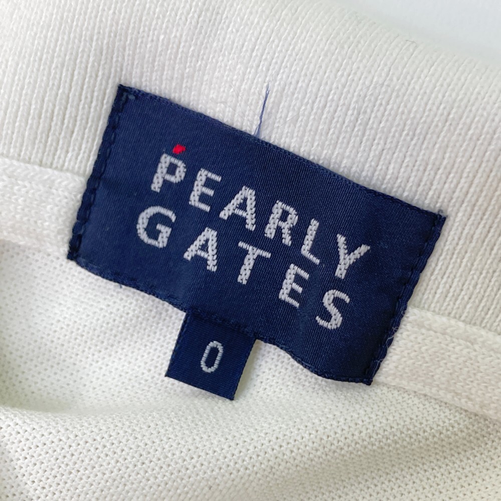 【1円】PEARLY GATES パーリーゲイツ 半袖ポロシャツ ホワイト系 0 [240101085498] レディース_画像3
