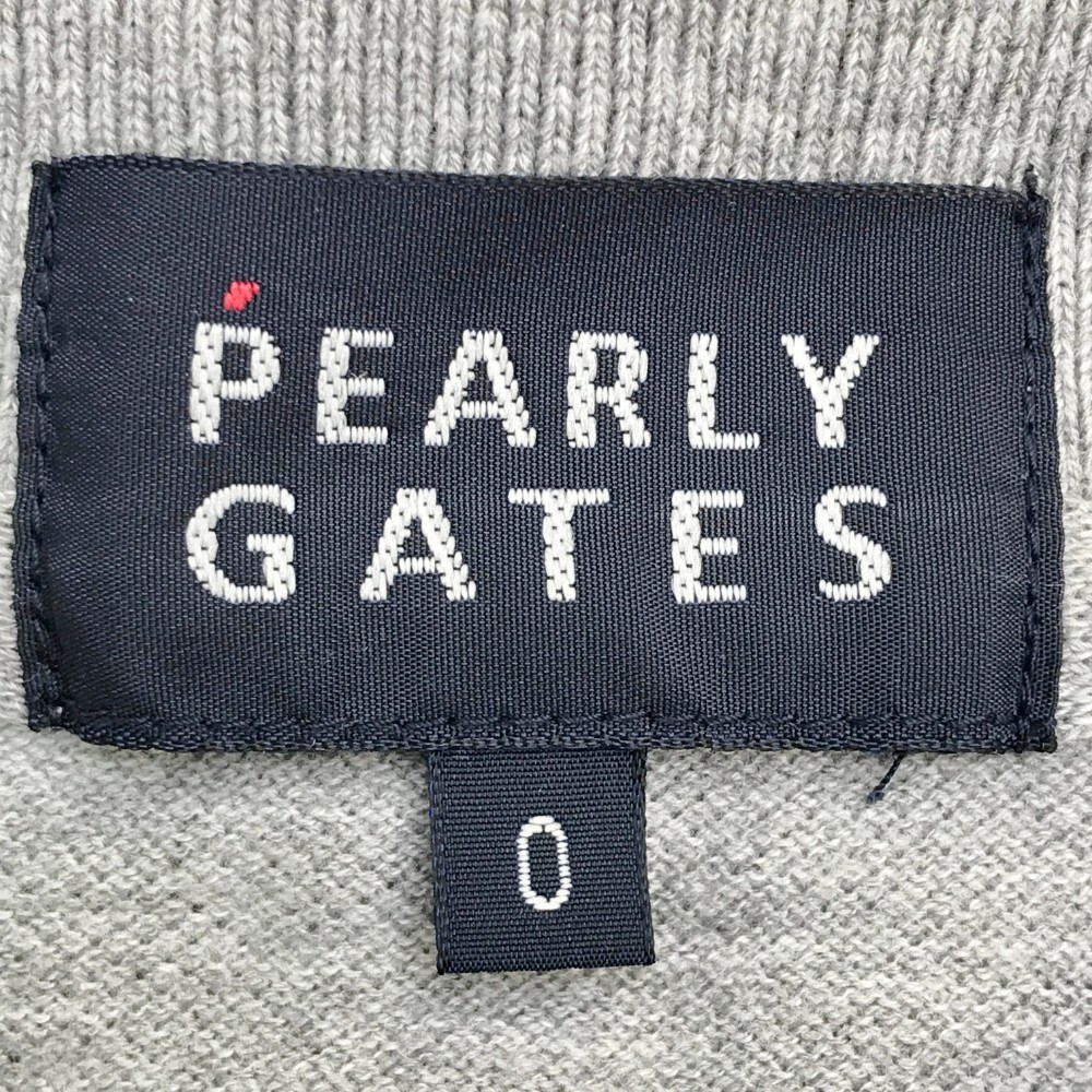 【1円】PEARLY GATES パーリーゲイツ 半袖ポロシャツ グレー系 0 [240101119702] レディース_画像3