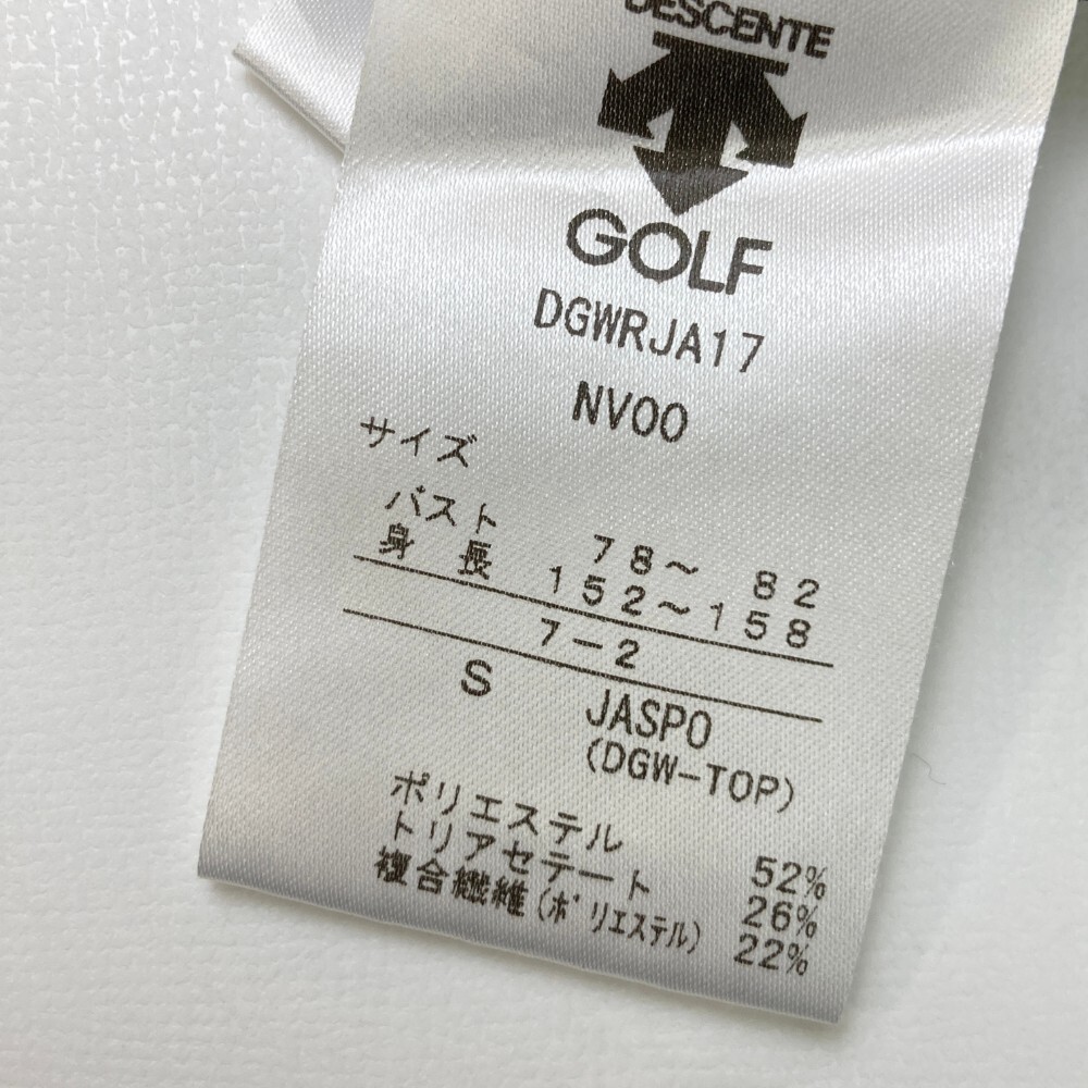 【1円】DESCENTE GOLF デサントゴルフ ハーフジップ 半袖Tシャツ ネイビー系 S [240101120342] レディースの画像4