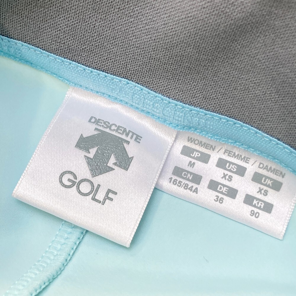 【1円】DESCENTE GOLF デサントゴルフ 2022年モデル ハーフジップ 半袖Tシャツ グレー系 M [240101122675] レディースの画像3