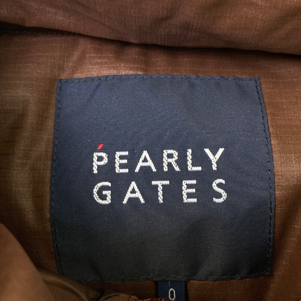 PEARLY GATES パーリーゲイツ 2023年モデル 2WAY ダウンジャケット ブラウン系 0 [240101168482] ゴルフウェア レディース_画像6