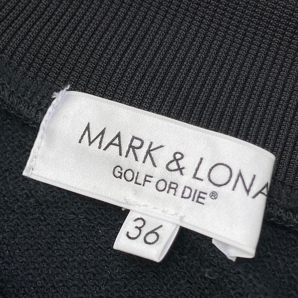 MARK&LONA マークアンドロナ 2023年モデル 半袖スウェットプルオーバー クロップド ブラック系 36 [240101170051] ゴルフウェア_画像3