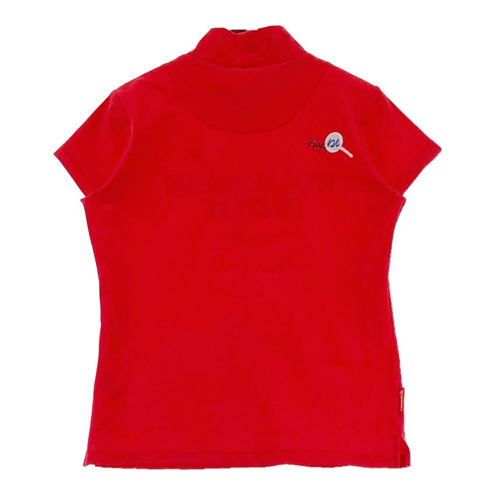 LECOQ GOLF ルコックゴルフ ハイネック 半袖Tシャツ レッド系 L [240001964422] ゴルフウェア レディースの画像2