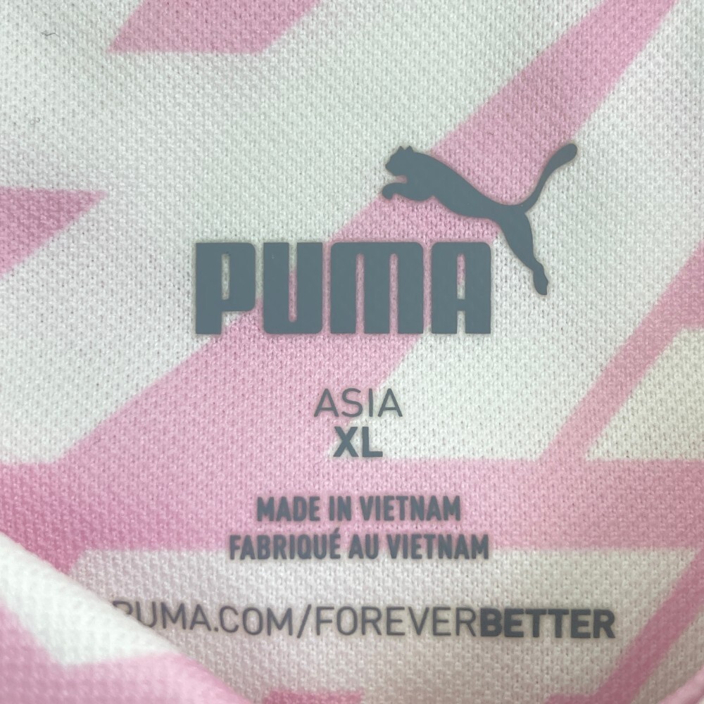 PUMA GOLF プーマゴルフ 半袖ポロシャツ 総柄 ピンク系 XL [240101169880] ゴルフウェア メンズ_画像4