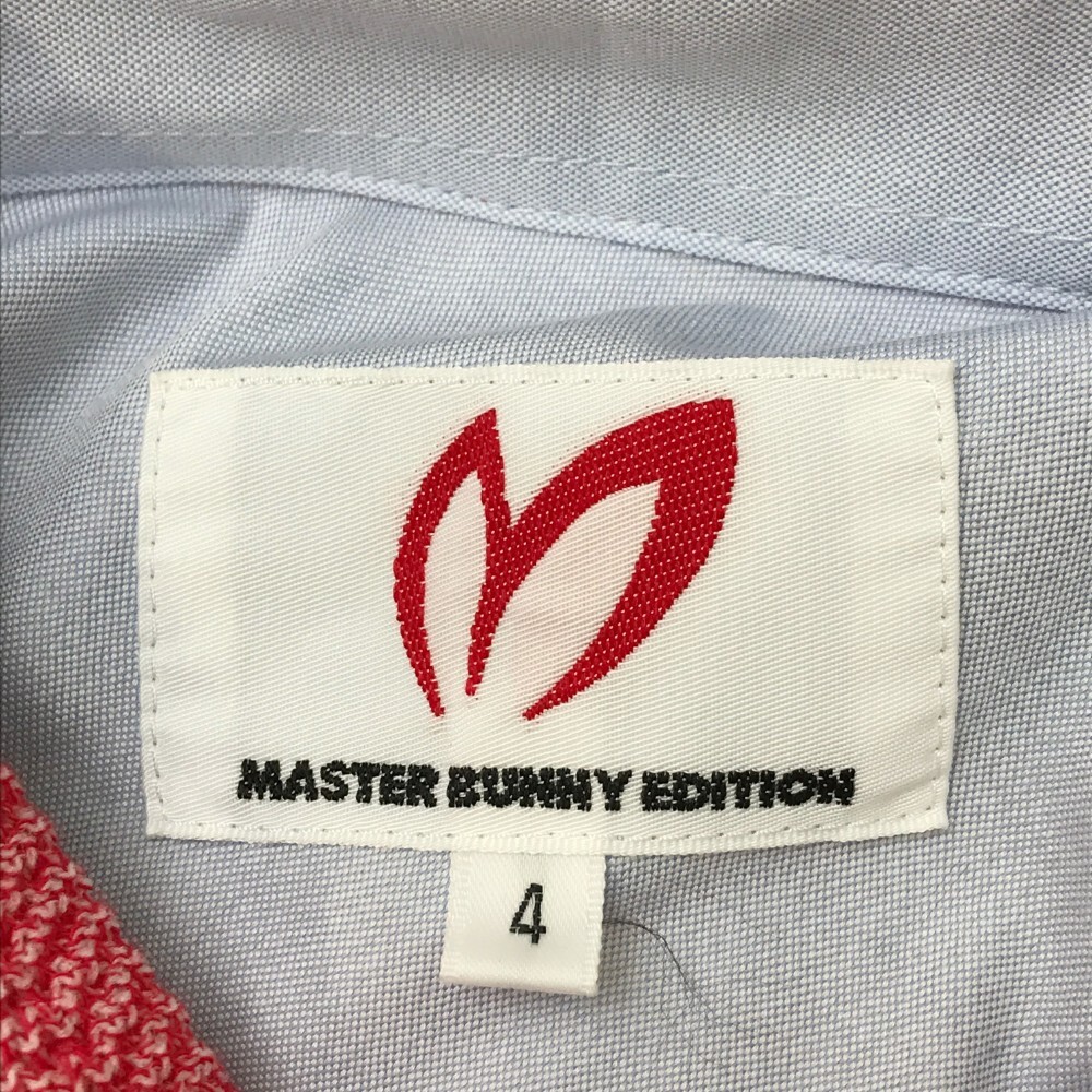 MASTER BUNNY EDITION マスターバニーエディション 半袖ポロシャツ パイル レッド系 4 [240001810713] ゴルフウェア メンズ_画像6