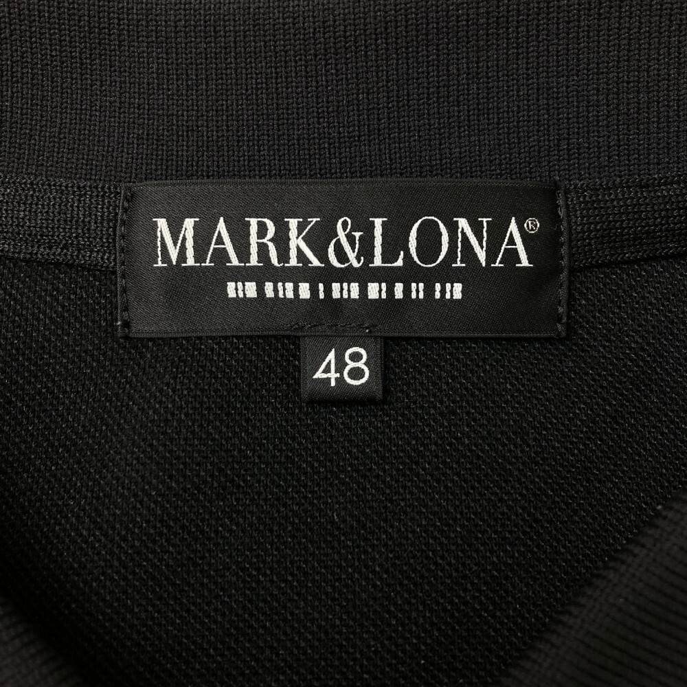 MARK&LONA マークアンドロナ 2022年モデル 半袖ポロシャツ ブラック系 48 [240101170302] ゴルフウェア メンズ_画像3