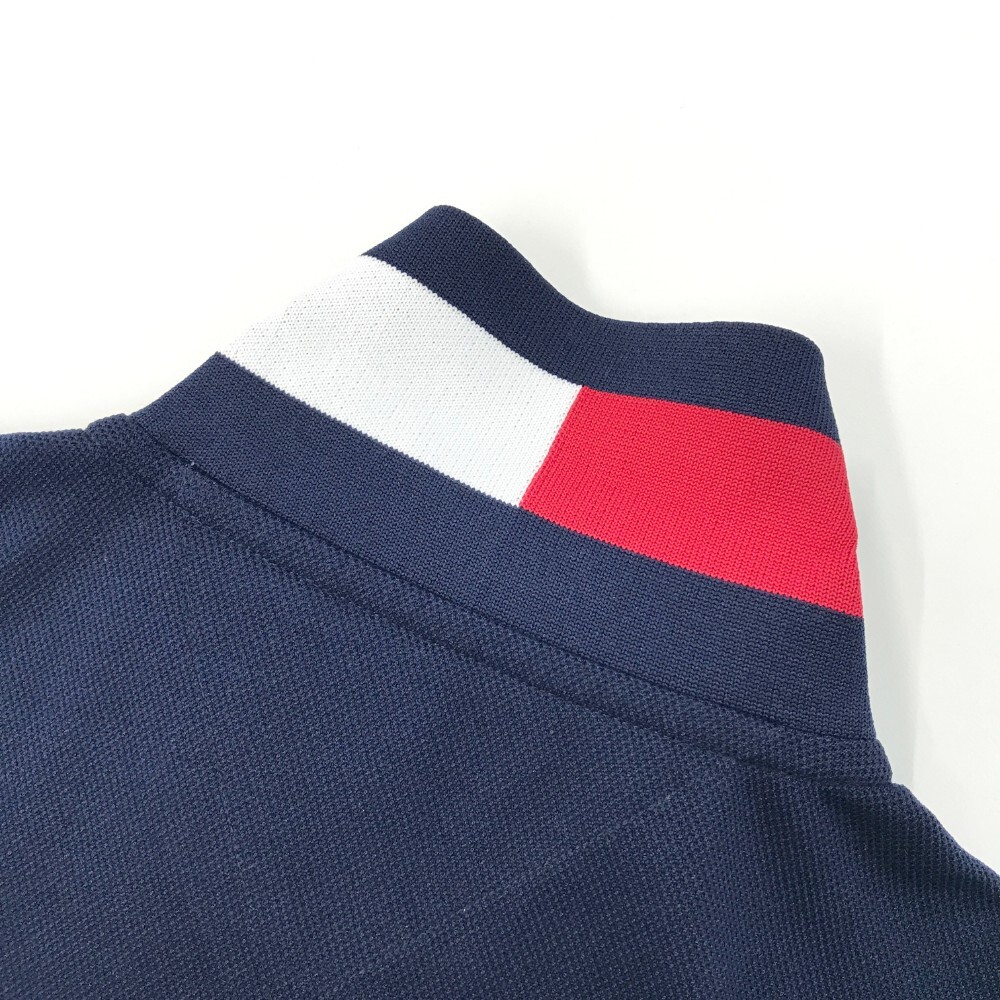 【新品】TOMMY HILFIGER GOLF トミー ヒルフィガーゴルフ 半袖ポロシャツ ネイビー系 L [240101168719] ゴルフウェア レディース_画像4