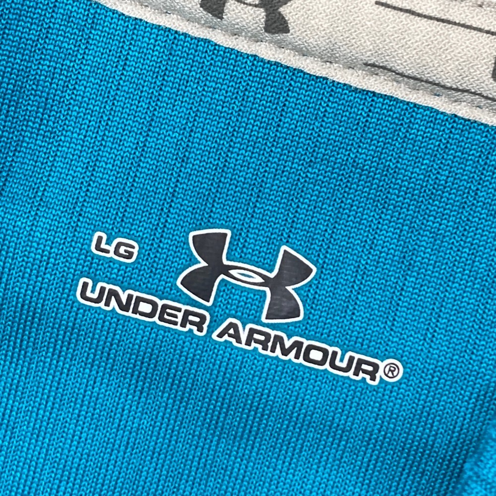 UNDER ARMOUR アンダーアーマー ハーフジップ 半袖Tシャツ ブルー系 LG [240101170110] ゴルフウェア メンズ_画像4