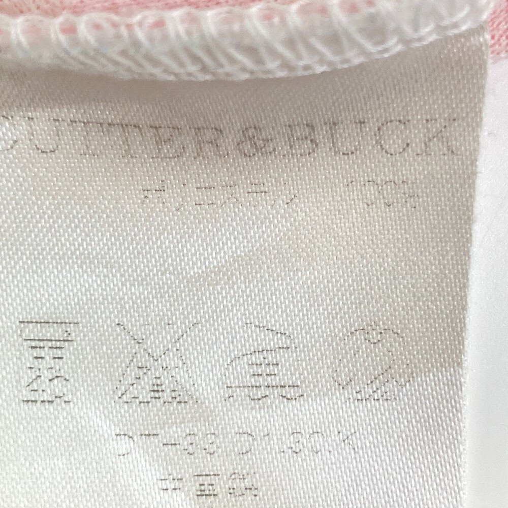 CUTTER&BUCK カッターアンドバック ハーフジップ 半袖Tシャツ ボーダー柄 ピンク系 L [240101168595] ゴルフウェア メンズ_画像5