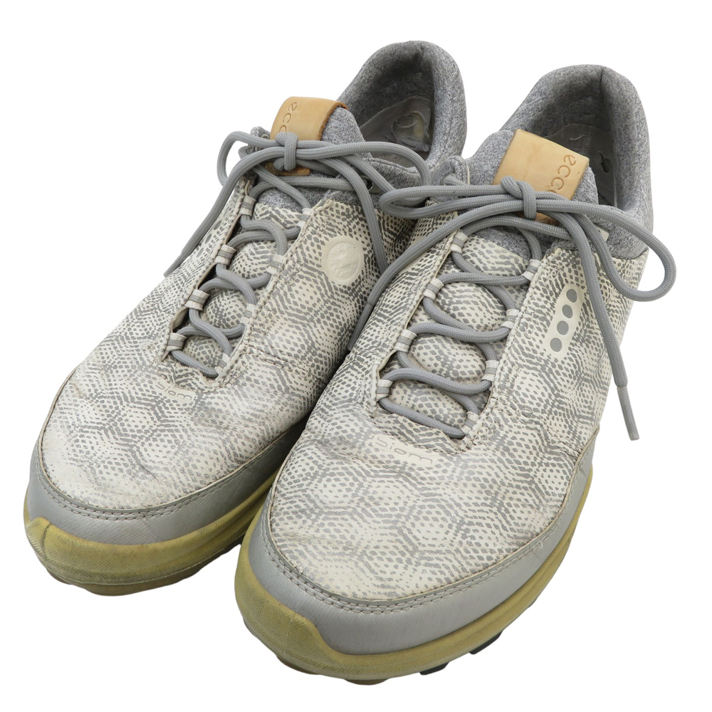 ecco エコー 155804 53357 BIOM HYBRID3 スパイクレスゴルフシューズ 総柄 グレー系 EU/40 [240101168545] ゴルフウェア メンズ_画像1