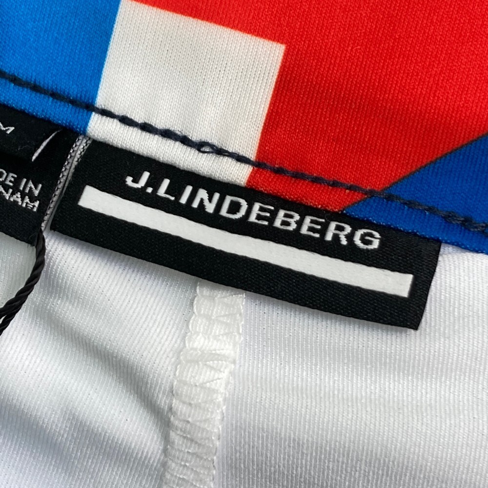 【新品】J.LINDEBERG ジェイリンドバーグ インナー付 スカート 総柄 ブルー系 M [240101171822] ゴルフウェア レディース_画像4