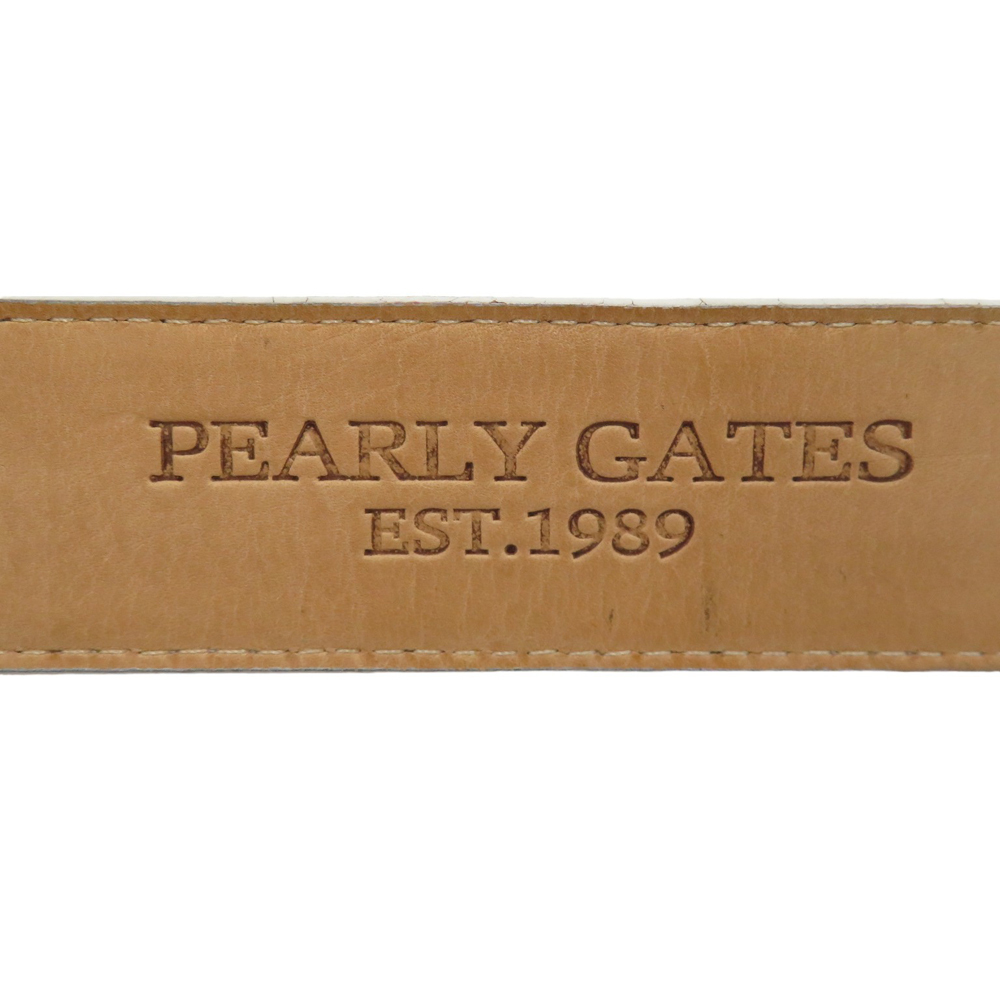 PEARLY GATES パーリーゲイツ バックルベルト 型押しロゴ ホワイト系 [240101167352] ゴルフウェア_画像6