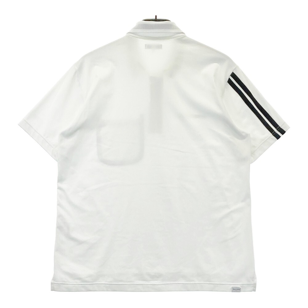 BLACK&WHITE black and white sample polo-shirt with short sleeves white group L [240101168078] Golf wear men's 