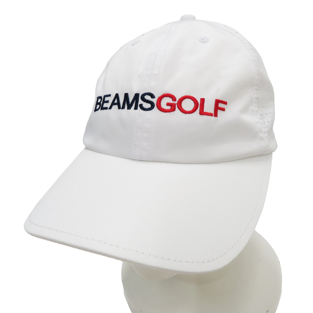 BEAMS GOLF ビームスゴルフ メッシュ キャップ ホワイト系 M [240101160863] ゴルフウェア_画像1