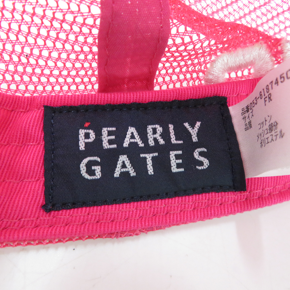 PEARLY GATES パーリーゲイツ メッシュキャップ ピンク系 FR [240101165090] ゴルフウェア_画像6