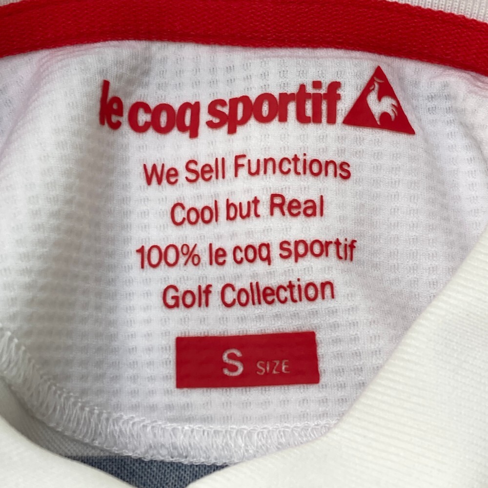 LECOQ GOLF ルコックゴルフ 半袖ポロシャツ かき氷×ボーダー柄 ホワイト系 S [240101171133] ゴルフウェア レディース_画像3