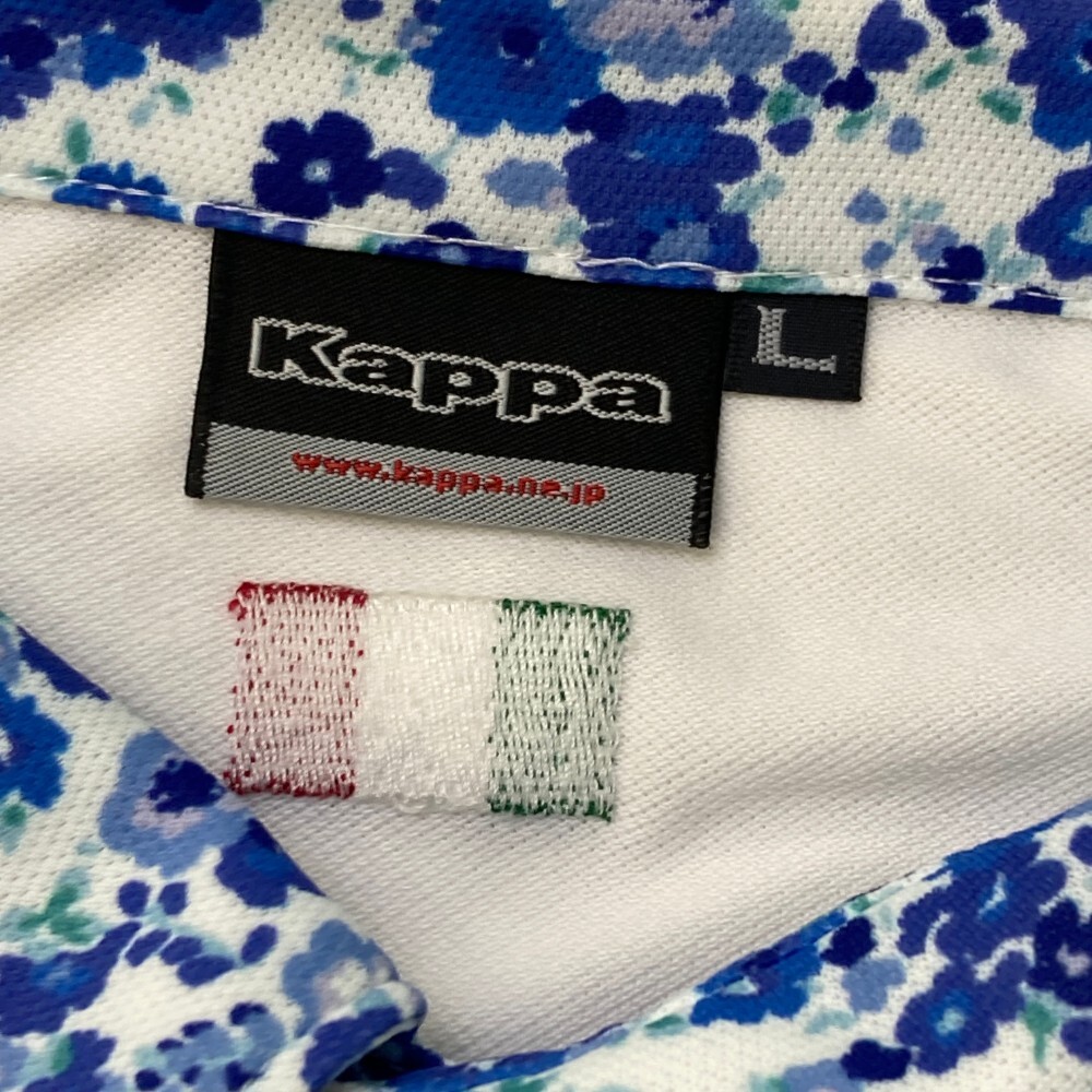 KAPPA GOLF Kappa Golf рубашка-поло с коротким рукавом цветочный принт оттенок белого L [240101171685] Golf одежда мужской 