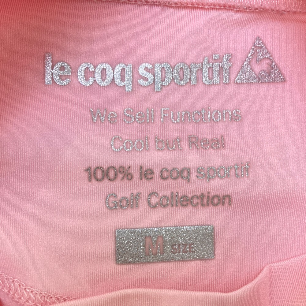 LECOQ GOLF ルコックゴルフ ハイネック 半袖Tシャツ ピンク系 M [240101171050] ゴルフウェア レディース_画像3