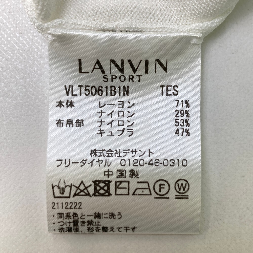[ new goods ]LANVIN SPORT Lanvin sport VLT5061B1N knitted the best white group 38 [240101173677] Golf wear lady's 