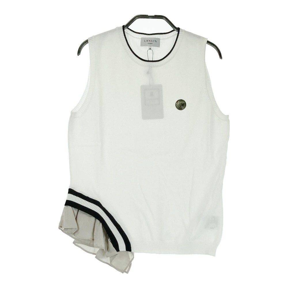 [ new goods ]LANVIN SPORT Lanvin sport VLT5061B1N knitted the best white group 38 [240101173677] Golf wear lady's 