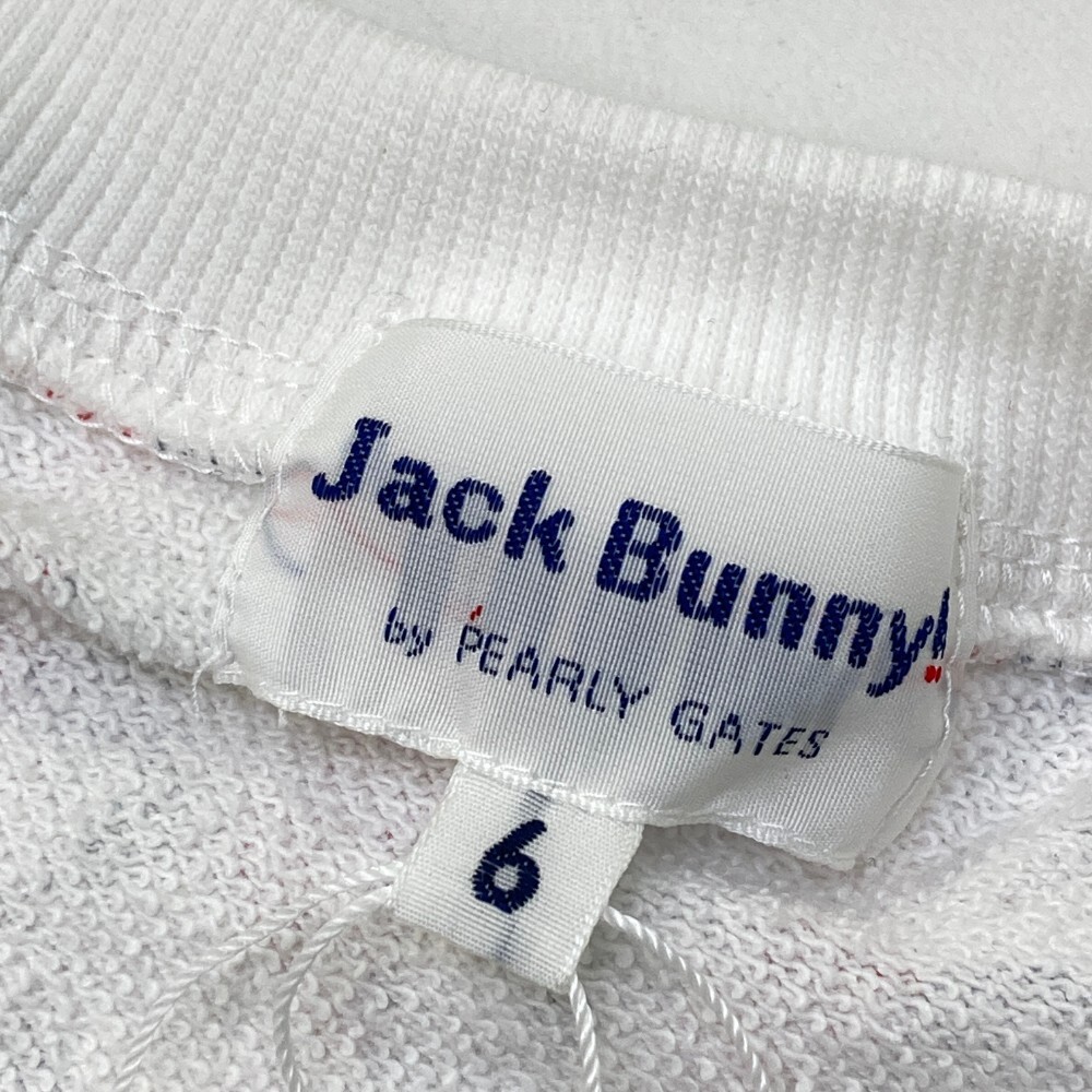【新品】JACK BUNNY ジャックバニー 262-8162201 スウェットトレーナー 総柄 ホワイト系 6 [240101169618] ゴルフウェア メンズ_画像3