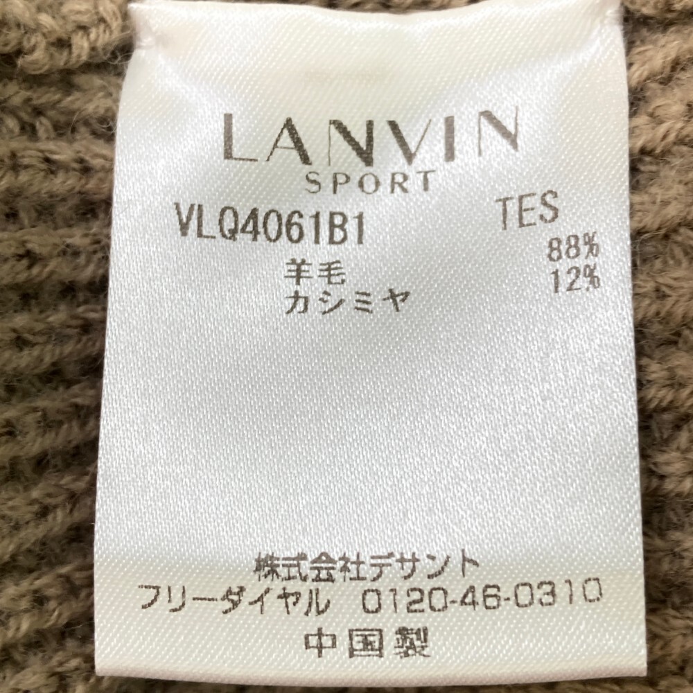 [ новый товар ]LANVIN SPORT Lanvin sport VLQ4061B1 вязаный свитер кашемир . оттенок бежевого 38 [240101173682] Golf одежда женский 