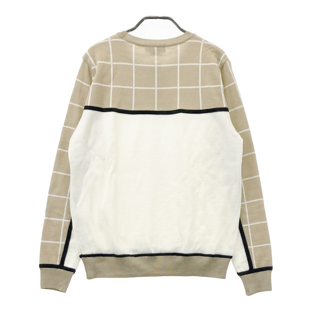 [ новый товар ]MUNSING WEAR Munsingwear одежда 2022 год модели шерсть . вязаный свитер .. рисунок оттенок бежевого L [240101169470] Golf одежда 