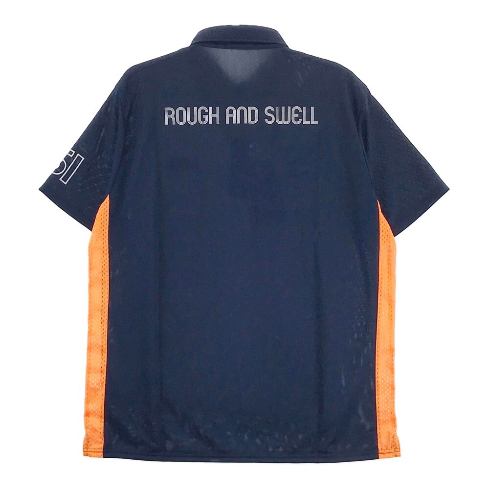 【新品】ROUGH&SWELL ラフアンドスウェル 半袖ポロシャツ ネイビー系 XL [240101172978] ゴルフウェア メンズの画像2