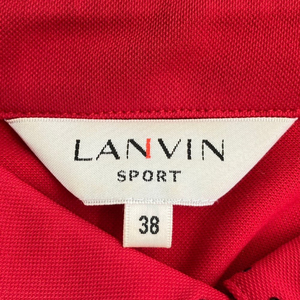 LANVIN SPORT ランバン スポール VLB7962X5A 半袖ポロ ワンピース レッド系 38 [240101174173] ゴルフウェア レディース_画像4